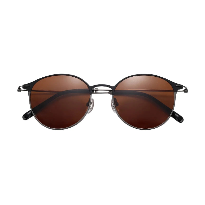 Wholesale Custom Logo IP Plating Trendy Pure Titanium Sun Glasses Polarized Driving Sunglasses
