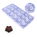 Wholesale Food Grade Homemade 3D Plum Blossom Flower Candy Custom Polycarbonate Chocolate Mold
