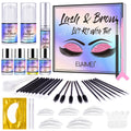Wholesale Professional Salon Beauty Vegan Eyelash Perming Lotion Kit Eye Brow Lash Lift and Tint Set with Black Dye