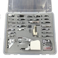 30pcs Professional Domestic Sewing Foot Presser Foot Presser Feet Set for Singer Brother Janome Babylock Elna Toyota