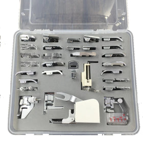 30pcs Professional Domestic Sewing Foot Presser Foot Presser Feet Set for Singer Brother Janome Babylock Elna Toyota