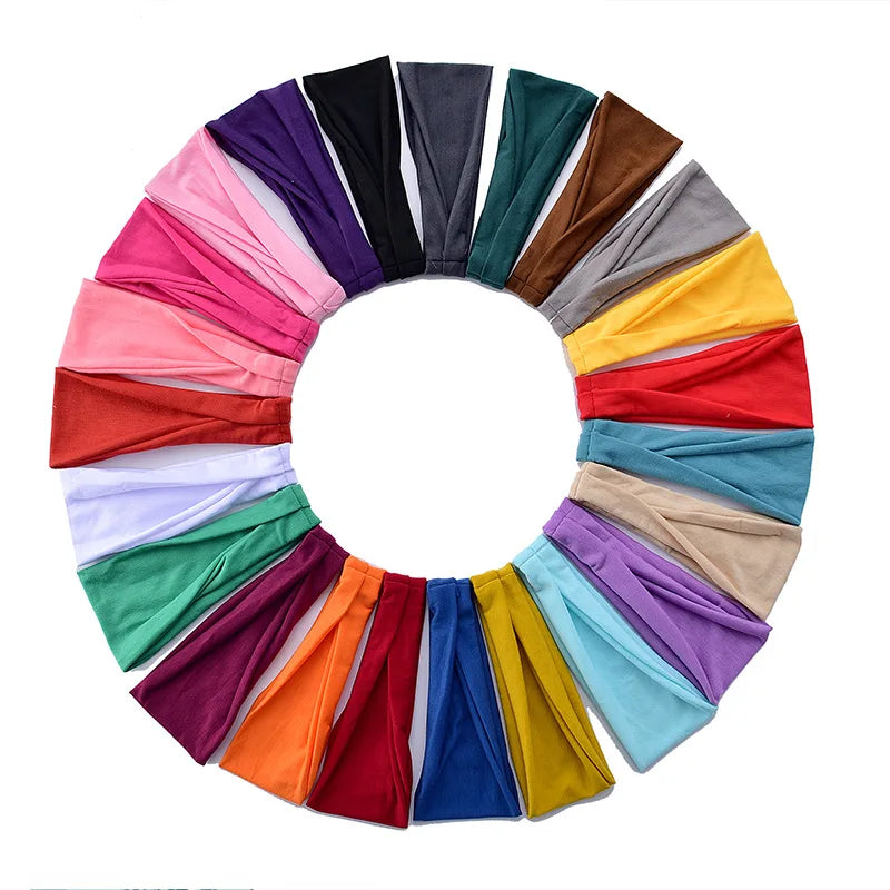 Custom Logo Cotton Made Multiple Colors Running Skipping Jumping Head Band