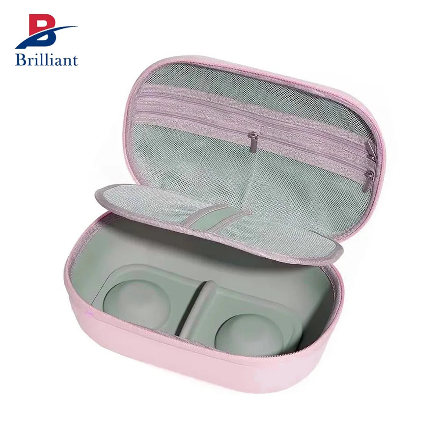 Brilliant Customized Portable Breast Pump Storage Case Lightweight Durable EVA Waterproof Shockproof Zipper Closure Mother Baby