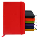 Promotion PU Leather Diary Notebook with Elastic Ribbons Pen Holder Custom Notebook Mix Colors Stock Hardback Journal Notebook