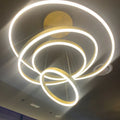 Round Circular Shape Led Ring Linear Pendant Light 100lm/w With PC Cover