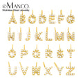 EManco Faux Pearls Stainless Steel Alphabet Accessories Initials Accessories Name Custom Necklaces Niche Trend Jewelry A-Z