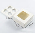 A Mazon Hot Selling Factory Wholesale Cupcake Box 2 4 6 8 12 Holes Mini Cupcake Box and Packaging