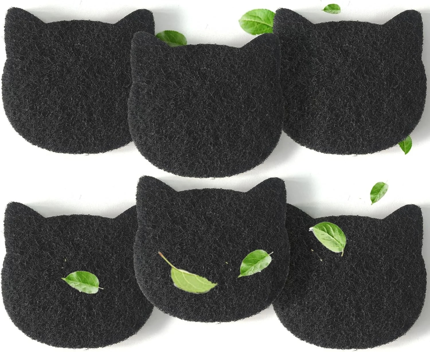 Woxin Universal Stick-on Activated Charcoal Filters for Cat Litter Boxes Odor Absorption&Damp Control for Fresh Homes