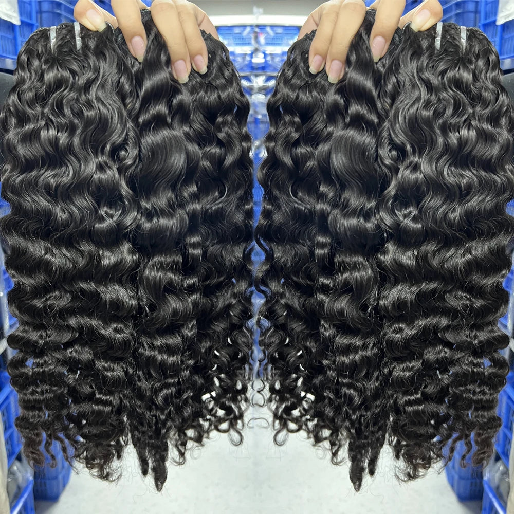 Raw Cuticle Aligned Burmese Curly Virgin Human Hair Bundle Vendors Wholesale 10a Grade Vietnamese Double Drawn Bundle Human Hair