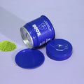 Wholesale Japanese Empty Blue Matte Matcha Powder Premium Metal Tin Cans 30g 50g Branded Tins Matcha 40grams