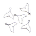 Charms Hollow Whale Tail 20x17MM Antique Bronze Silver Color Pendants DIY Making Findings Handmade Tibetan Jewelry