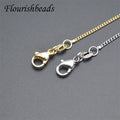 New Style 18K Real Gold Plated Metal Brass Link Chain Necklace Chains for Women Men DIY Jewelry Making Supplier