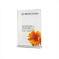 Hotel Bar Restaurant Drink List Memo Document Poster Holder Double Sided Eco-Friendly Acrylic Plastic Photo Frame