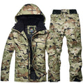 Ski Suit Set Men's Winter Outdoor Warm Thickened Camo Snow Wear Two Pieces