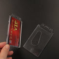 Customized 4x3 Transparent Acrylic Hard Plastic Id Card Holder