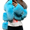 Women's S-4XL Short Fluffy Artificial Fur Luxury Coat Autumn Winter Breathable Thick Warm Faux Fur Jacket