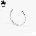 VAF High Polish Thin C Shape Cuff Bangle Bracelets Basic Models Stainless Steel Open Couple Bracelets