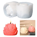 Diy Lotus Candle Mold Aromatherapy Candle Silica Gel Mold Mirror Resin