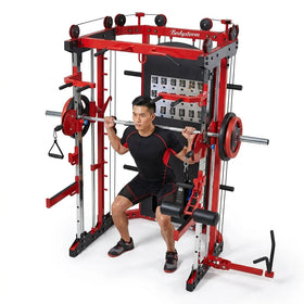 Discounted Durable Premium Fitness Equipment Smith with Functional Trainer Squat Rack 3 in One for Gym Strength Building