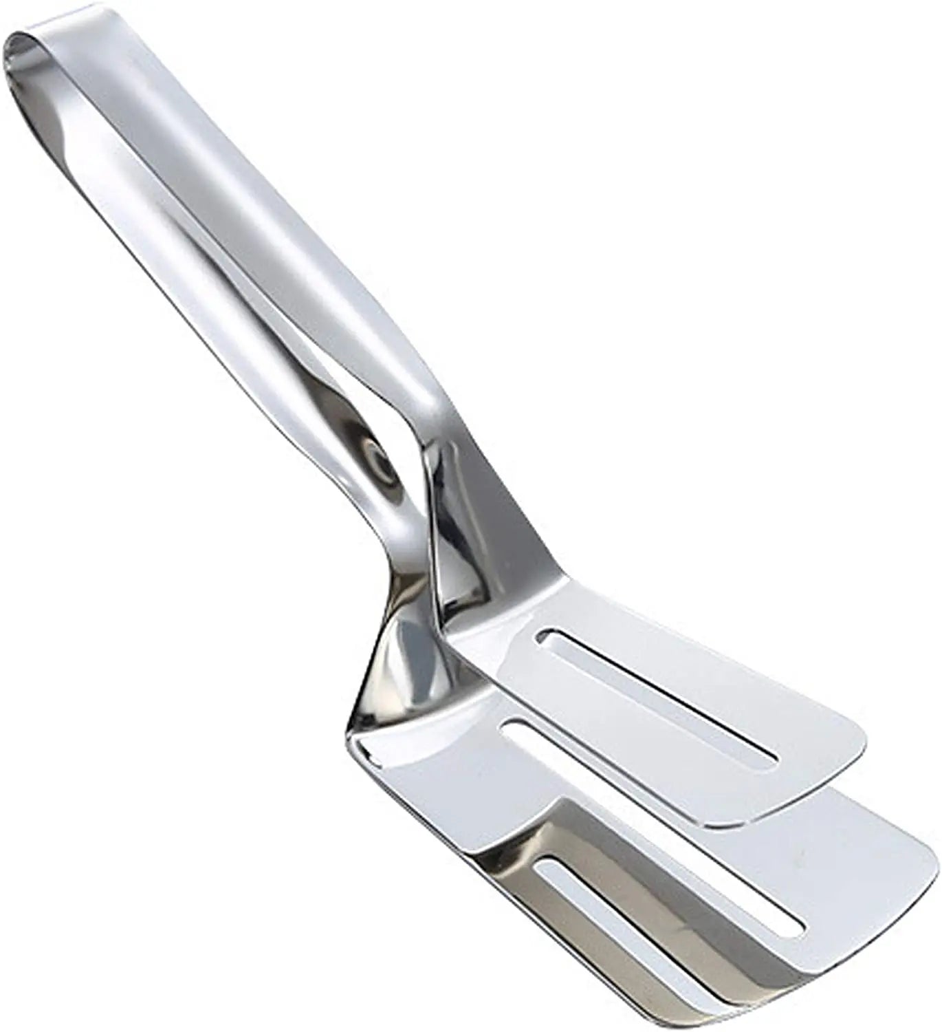 12in Extra Long Thickened 304 Stainless Steel Steak Clamps Double Sided  Flipping Spatula Tongs Clip for Burgers