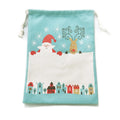 Qualisub Personalized Sublimation Santa Sacks Drawstring Santa Bags for Sublimation Design Christmas Gift Bags