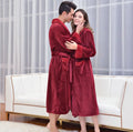 2022 China Supplier Premium Quality Comfortable Solid Color Fluffy Christmas Bathrobe for Men and Women for Spa Home Hotel