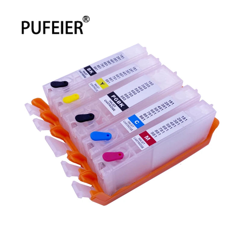 PGI580 CLI581 Refillable Ink Cartridge for Canon TR7550 TR8550 TS6150 TS6151 TS6250 TS9550 TS9551 TS705 TS6350 Ink Cartridge
