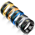 New Technology Design Customized Stainless Steel Titanium Plated Trendy Unisex Temperature Measuring Ring Intelligent Sensor