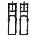 MAGICBROS 20/26 Inch 4.0 Magnesium Alloy Air Suspension Double Crown Fat Bike Fork with 190mm Travel for MTB/Electric Bikes