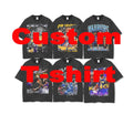 Acid Wash Dtg Print Cotton Vintage Logo Tee Streetwear Mens Clothing Manufacturers Graphic Oversized Tshirt Custom T Shirt