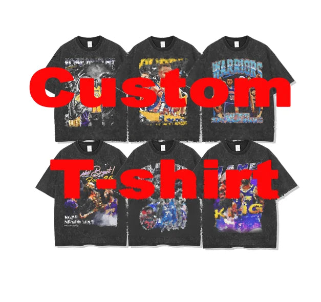 Acid Wash Dtg Print Cotton Vintage Logo Tee Streetwear Mens Clothing Manufacturers Graphic Oversized Tshirt Custom T Shirt