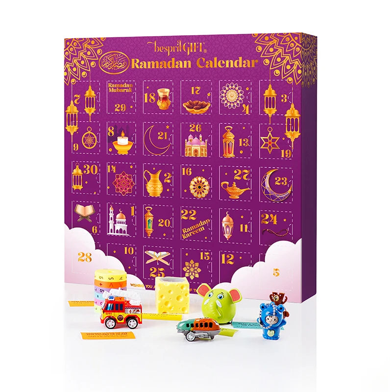 Trends Ramadan Advent Calendar Box Novelty Muslim Gift Custom Educational Kids Toys Daily Interactive Surprises for Eid Al-Fitr