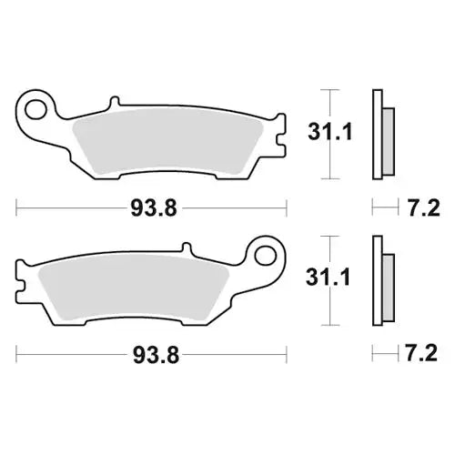 Galfer FANTIC 125 XE 21-22 Race Front Pads Orthotic Insoles for Racing Motorcycles