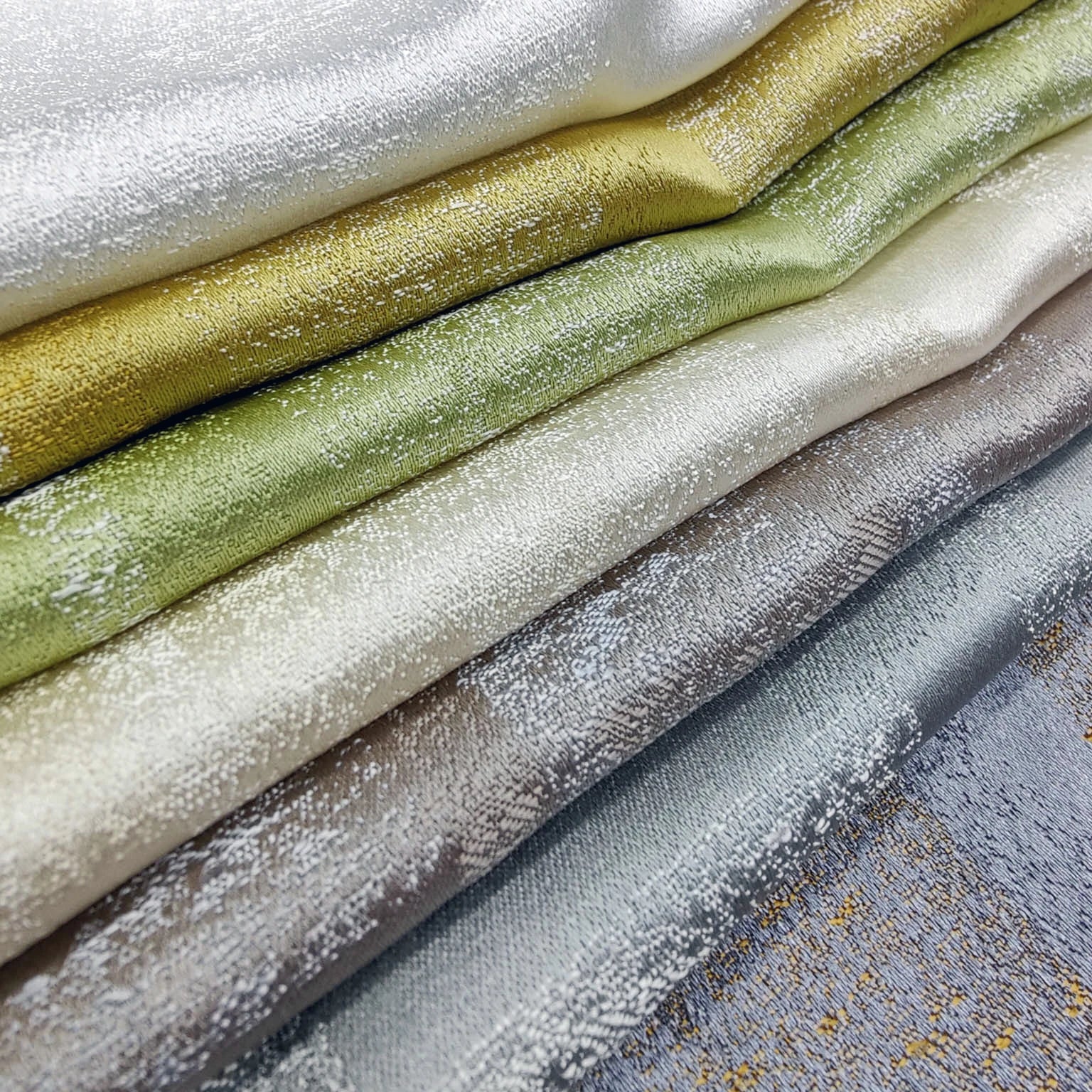M&Y Luxury 100% Polyester Jacquard Viscose Rayon Curtain Fabric Natural Style Blackout Dyed Home Textile Upholstery Cushions