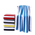 Jacquard Yarn-Dyed 100% Cotton Striped Beach Towel Quick Dry Absorbent Tropical for Pool Travel Woven Logo Sports Travel Bag