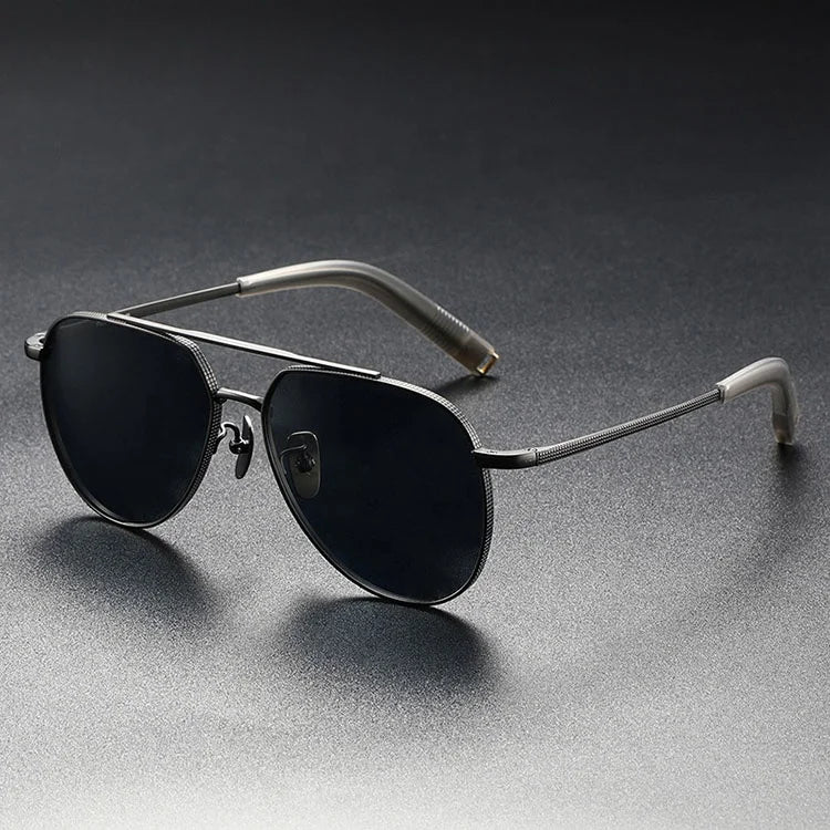 Luxury Retro Driving Glasses 90's Vintage Sunglasses for Men Male Polarized Titanium Sunglass Fishing Sun Glasses
