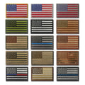 Custom Fabric Iron-On Patches Environmental Protection National Flag Badge Emblem Logo Embroidered with Sequins Style Canvas