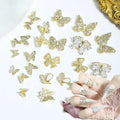 New 3D Glitter Rhinestone Luxury Nail Alloy Art Charms Beautiful Girls Gem Designs Nail Press on Tips Butterfly Nail Charms