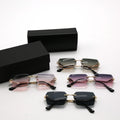 Wholesale Sunglasses Designer Brand Rimless for Mens Luxury Small Frame Sunglasses Trending Sunglasses