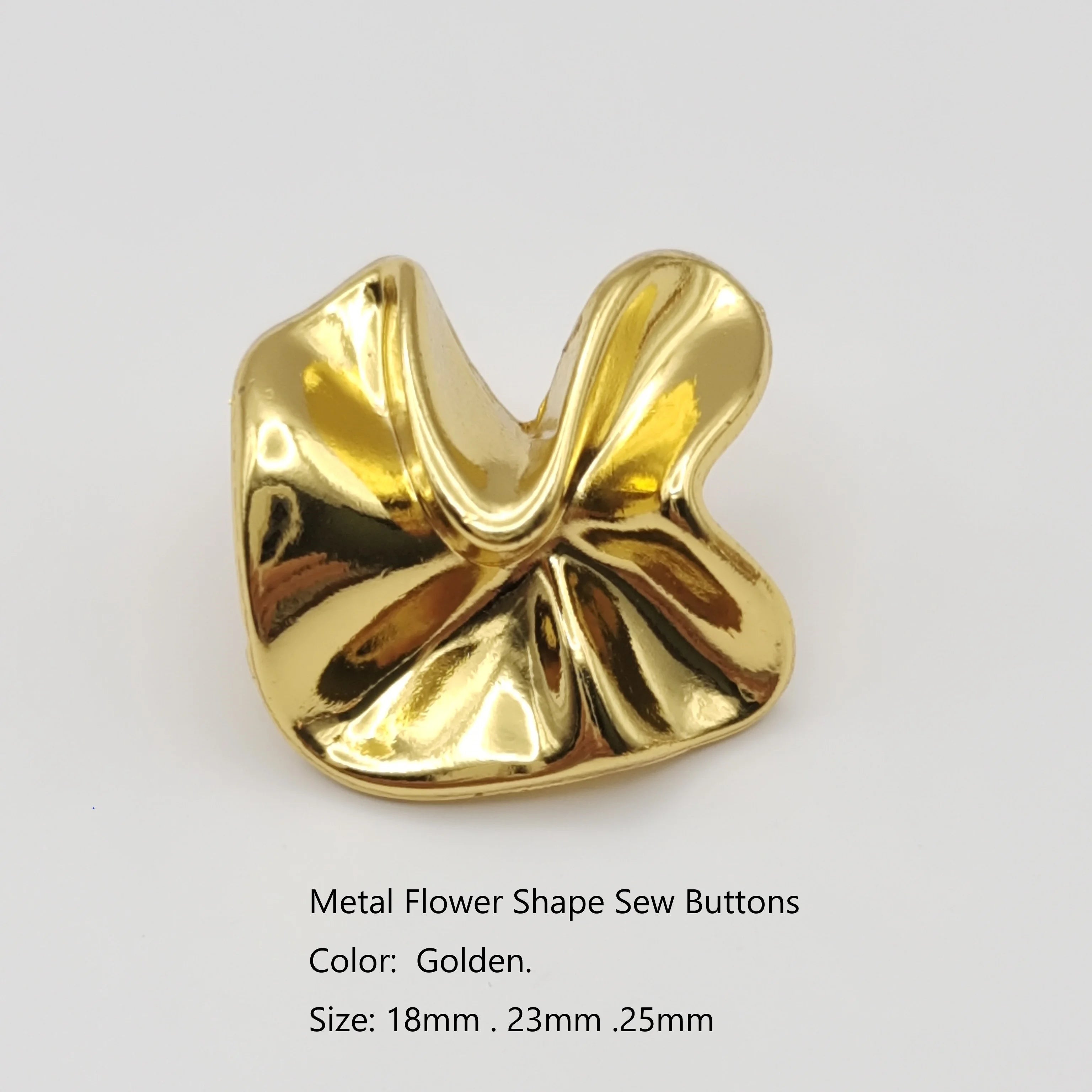 High Quantity Fashion Luxury Women Shirt Metal Button Fancy Small Designer Golden Shank Sewing Buttons for Clothing