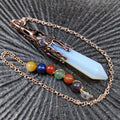DIY Large Quantities point wand pendulum gemstone necklace energy pendulum for decoration gift