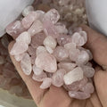 Wholesale Natural Rose Quartz Tumbled Stone Healing Stones Rose Quartz Gravels Polished Stone for Decoration