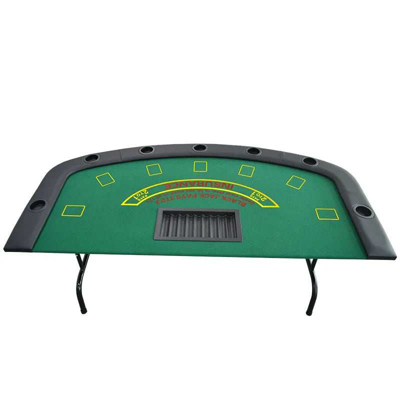 Hot Sale Full Size Blackjack 72 Inch Mini Poker Tables Foldable Gambling Table Foldable Custom Poker Table Top with Leg Supplier