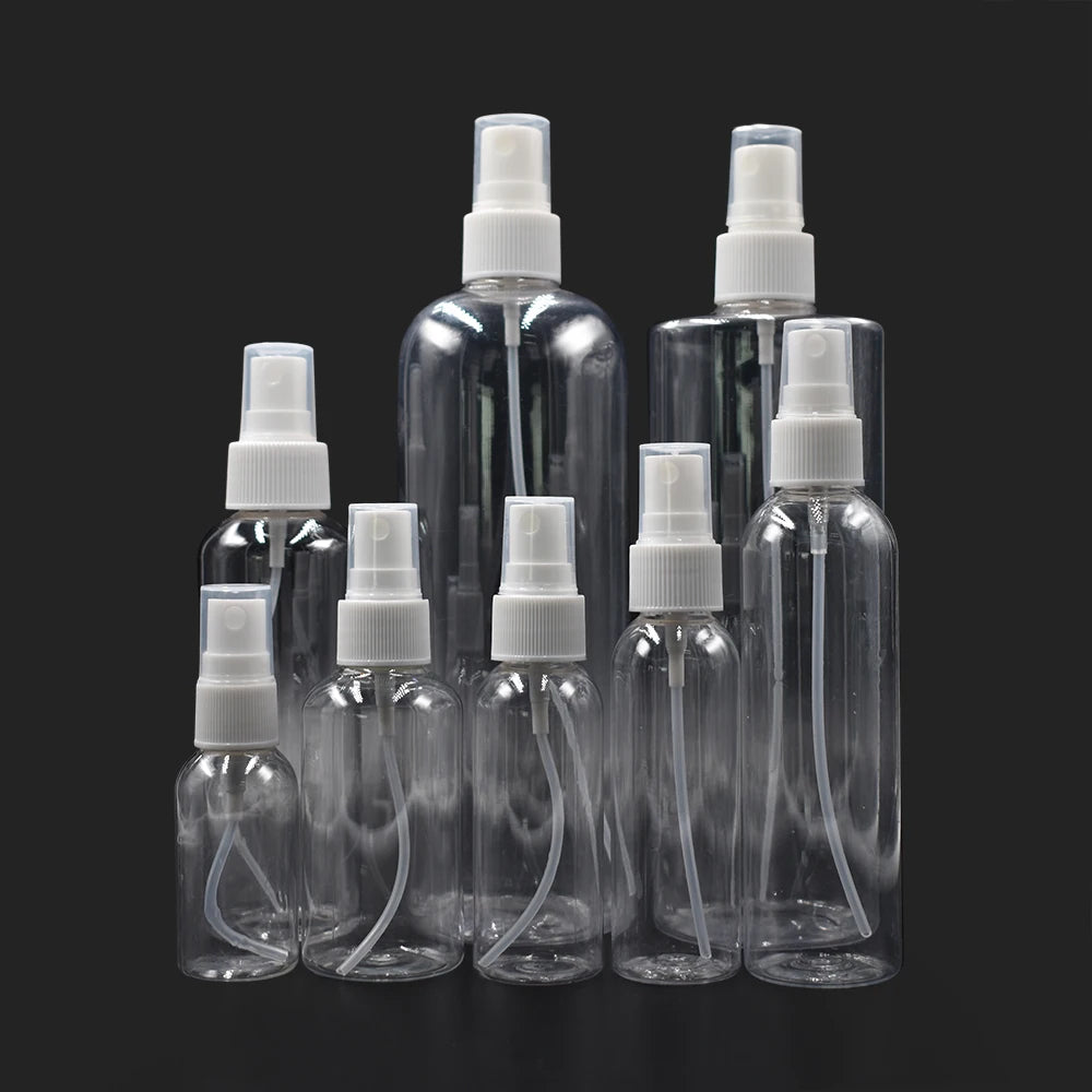 50ml 100ml 150ml 200ml 300ml 500ml Transparent Plastic Spray Bottle