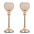 Dropship Crystal Candle Holders Pillar Candlesticks for Table Centerpieces Christmas Home Decor Wedding Party Housewarming Gift