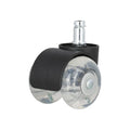 Office Chair Rotary Caster Small Chair Rolling 50 Contemporary PU Hot Sell Wholesale 2.5 Wheel Black 3 Inch (75mm) 11 X 22 Mm