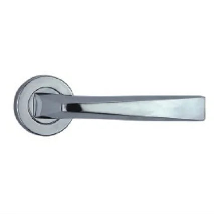 Inner Side Security Door Handles in Chrome Plated Euro Standard Door Accessories