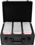 Aluminum Alloy Graded Card Storage Box Compatible 100 Card Slabs-Sports Trading Card Case OEM/ODM Available BGS/SGC/FGS Storage