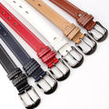 JULUN Length 105cm Women's Belt Step on Double Line Decoration Fashion All-match Hollow Belt Female Concave Shape Belt