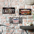 Wholesale Las Vegas Car License Plate Landscape Tin Metal Sign for Home Bar Wall Decor MegaBDM